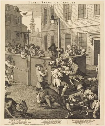 The First Stage of Cruelty, by William Hogarth