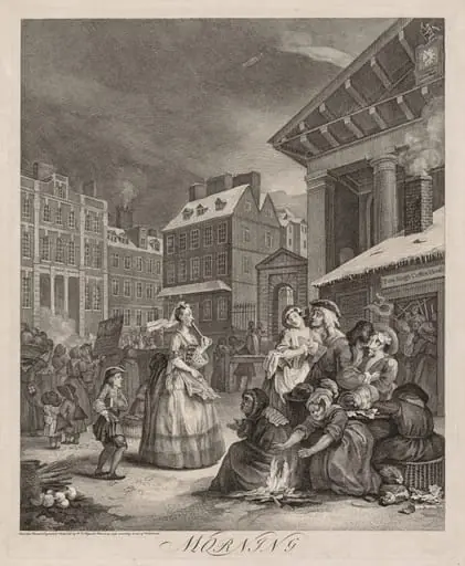 The Four Times of Day, by William Hogarth