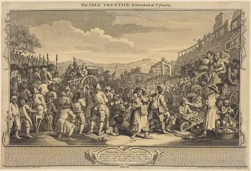 The Idle 'Prentice Executed at Tyburn, by William Hogarth