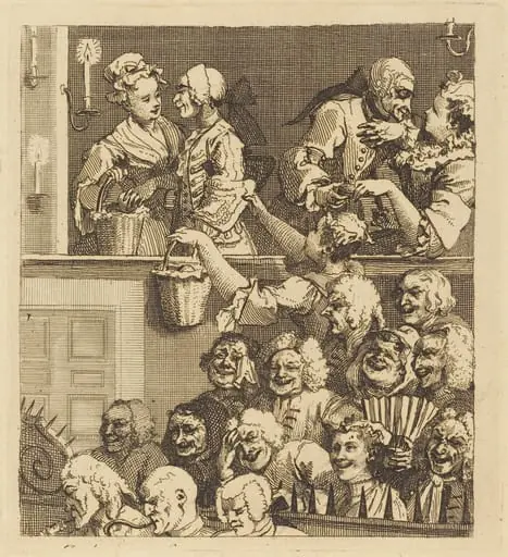 The Laughing Audience, by William Hogarth
