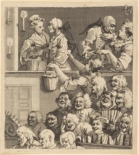 The Laughing Audience, by William Hogarth