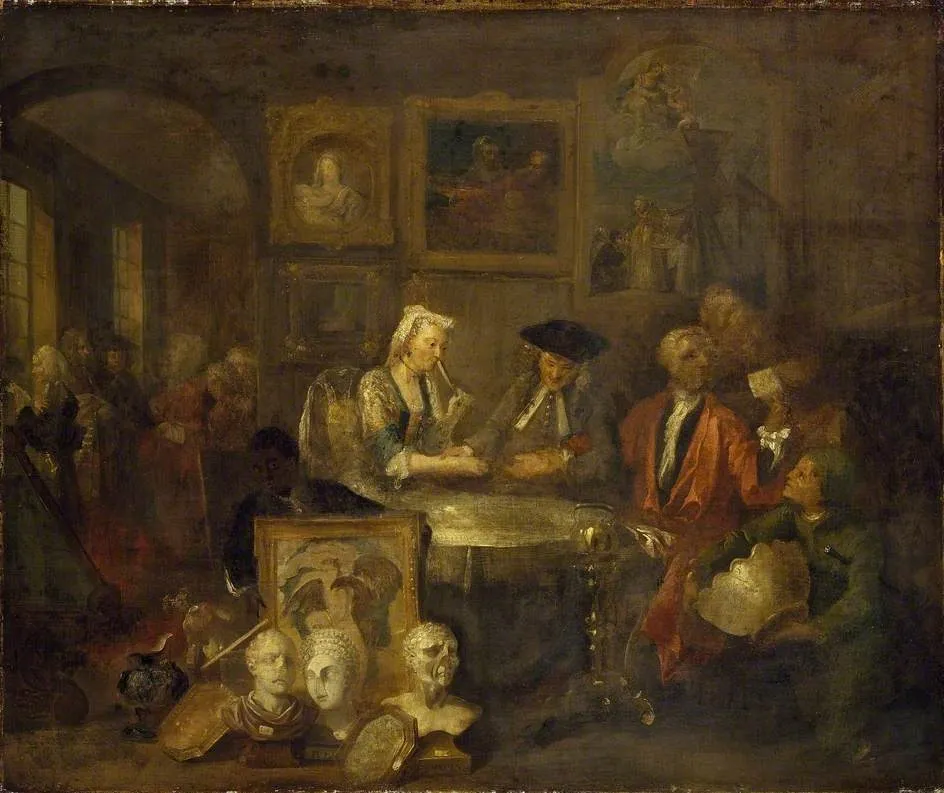 The Marriage Contract, by William Hogarth, oil, 1740