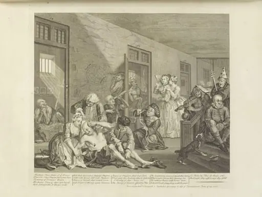 The Rake's Progress, by William Hogarth