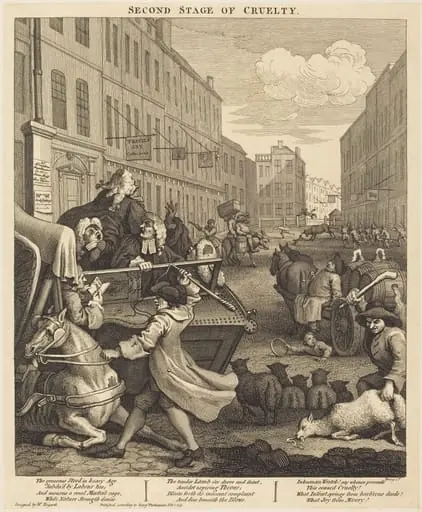 The Second Stage of Cruelty, by William Hogarth