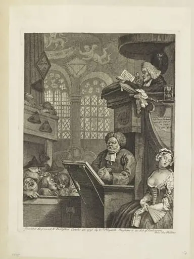 The Sleeping Congregation, by William Hogarth