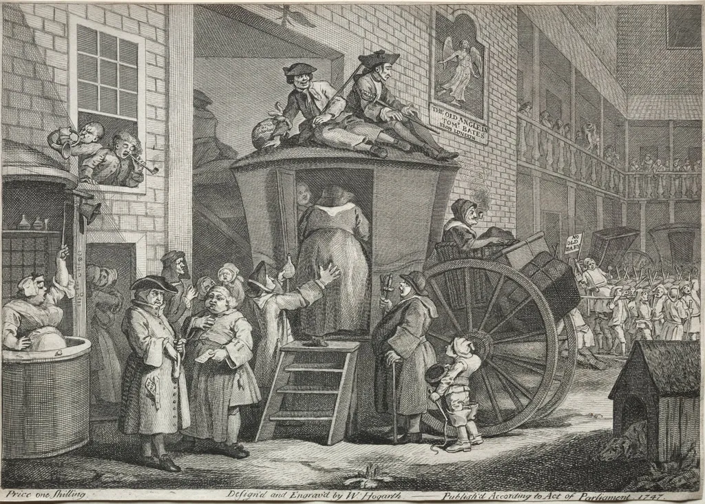 The Stage Coach, by William Hogarth, 1747