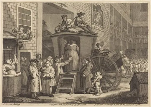 The Stage-coach, or the Country Inn Yard, by William Hogarth