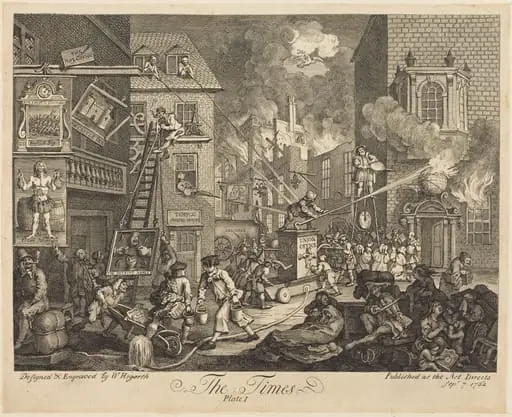 The Times, pl.1, by William Hogarth