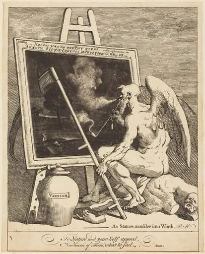 Time Smoking a Picture, by William Hogarth