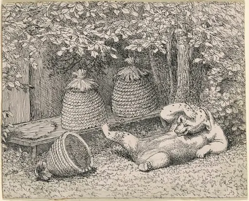 Bear Stung by Bees, by William Holbrook Beard