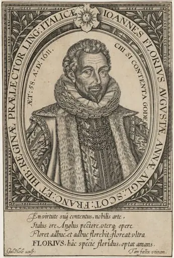John Florio, by William Hole
