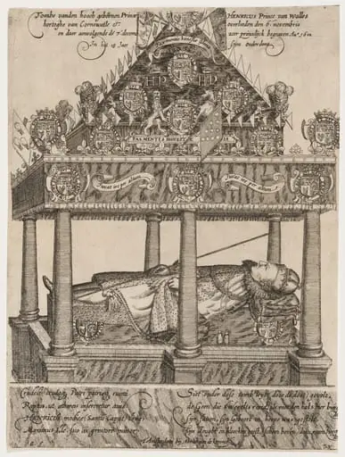 Prince Henry's Hearse, by William Hole