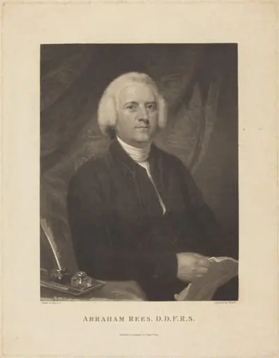 Abraham Rees, by William Holl I