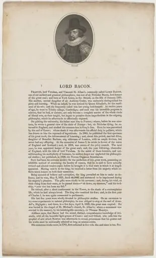 Lord Bacon, by William Holl I