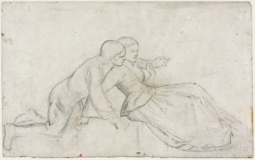 Study for "The Hireling Shepherd", by William Holman Hunt, 1851