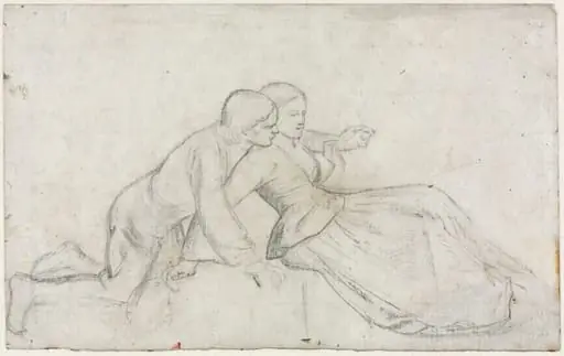 Study for "The Hireling Shepherd", by William Holman Hunt