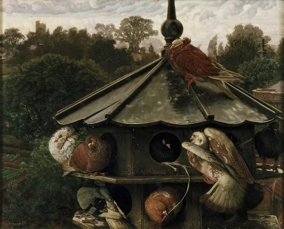 The Festival of St Swithin (The Dovecot), by William Holman Hunt