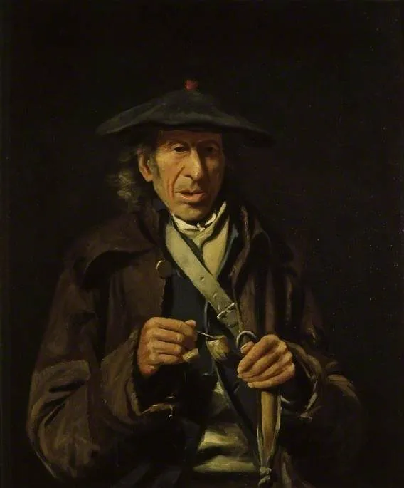 John Cowper, an Edinburgh beggar, by William Home Lizars, oil, 1833