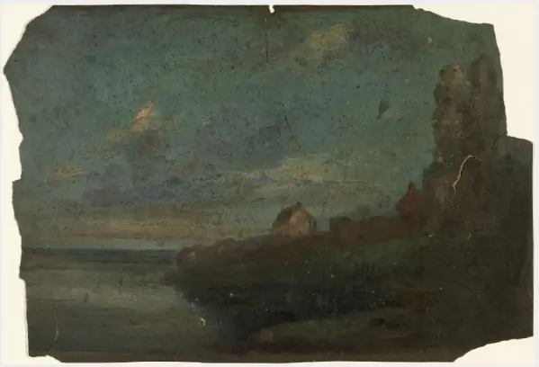 Ruined Castle, County Wicklow, by William Howis junior