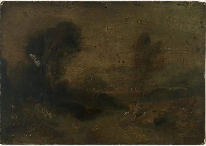 Seated Man by a Road, by William Howis junior