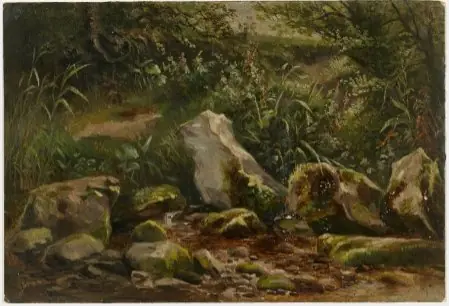 Stepping Stones in a Stream, by William Howis junior