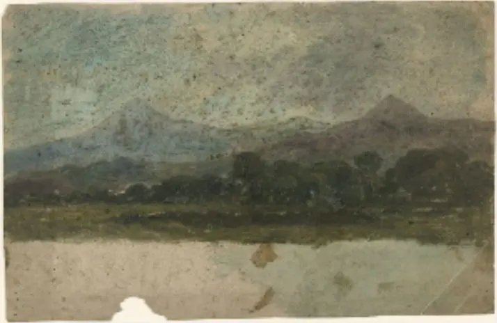 The Great and Little Sugarloaf Mountains, County Wicklow, by William Howis junior