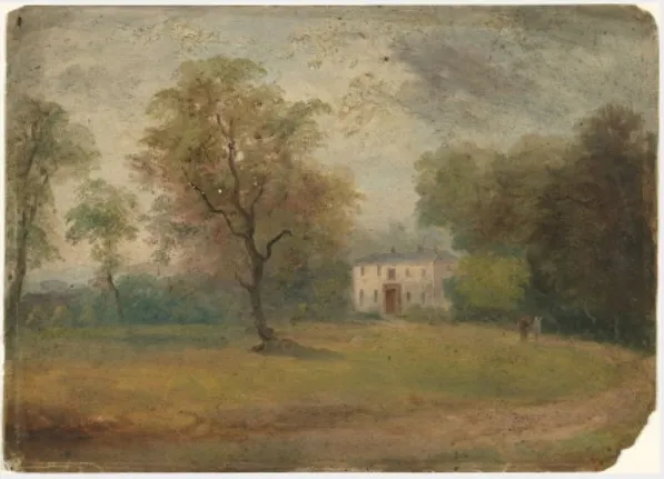 A House against Trees, by William Howis senior, unspecified, 1862