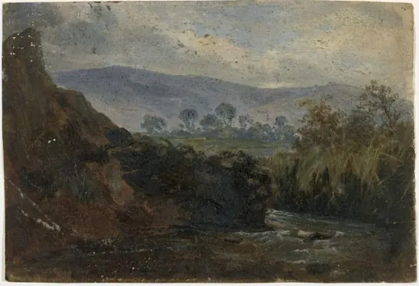 A Stream near Mountains, by William Howis senior