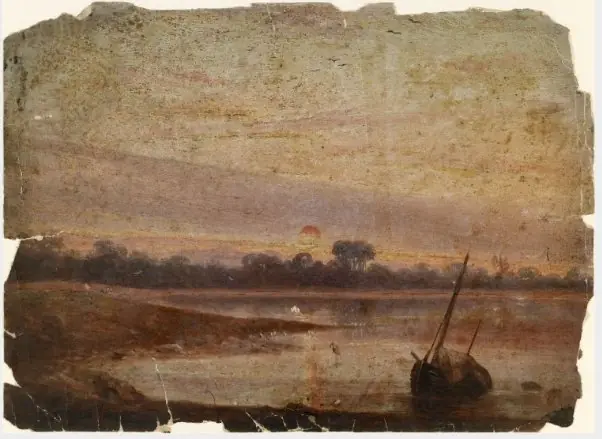 An Estuary at Evening, by William Howis senior