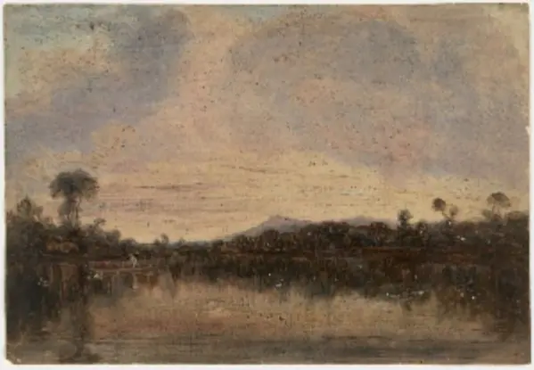 Boatmen on a Lake, by William Howis senior