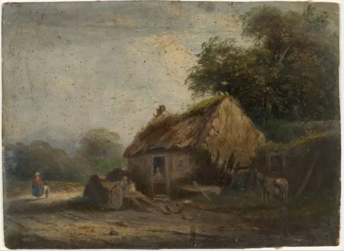 Cottage Scene, by William Howis senior