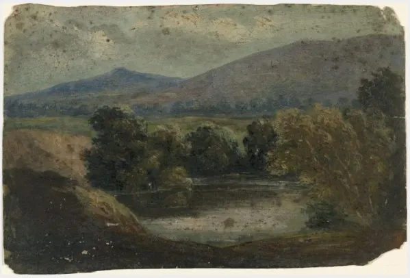 Pool against Mountains, by William Howis senior, unspecified, 1853