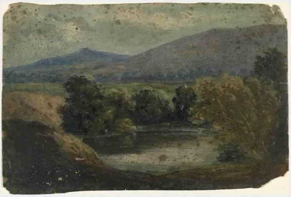 Pool against Mountains, by William Howis senior