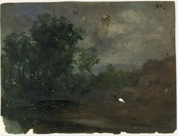 Trees by a Stream, by William Howis senior