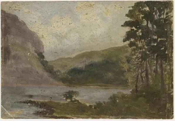 Upper Lake Glendalough, by William Howis senior, unspecified, 1858