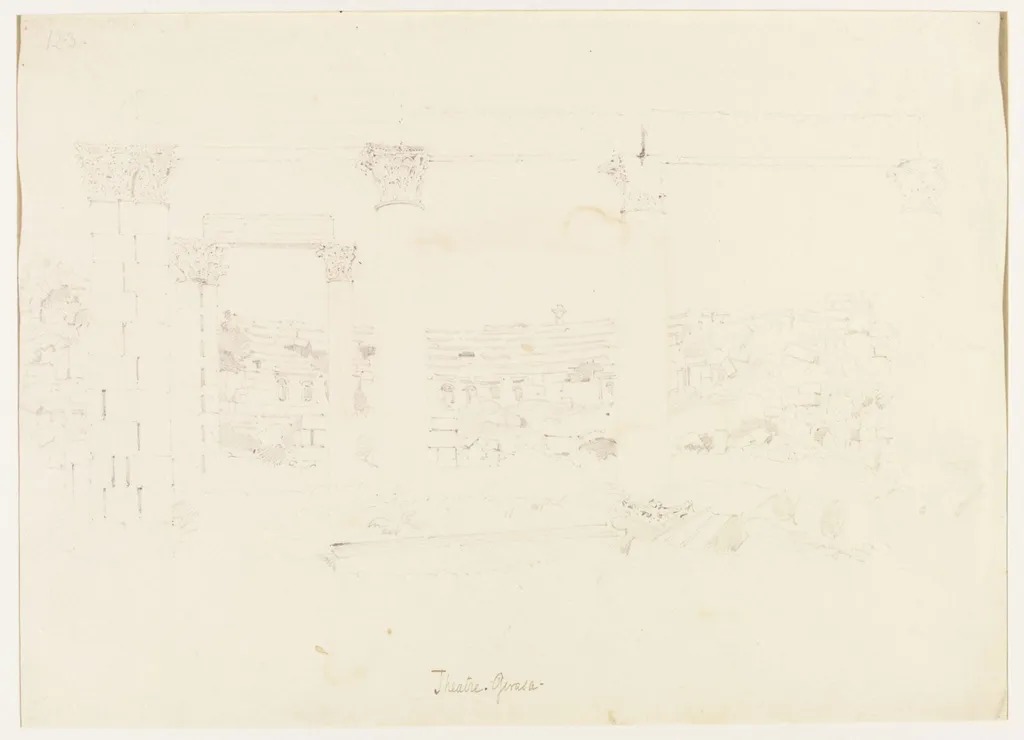 Theatre. Gerasa -, by William J. Tipping, 1842