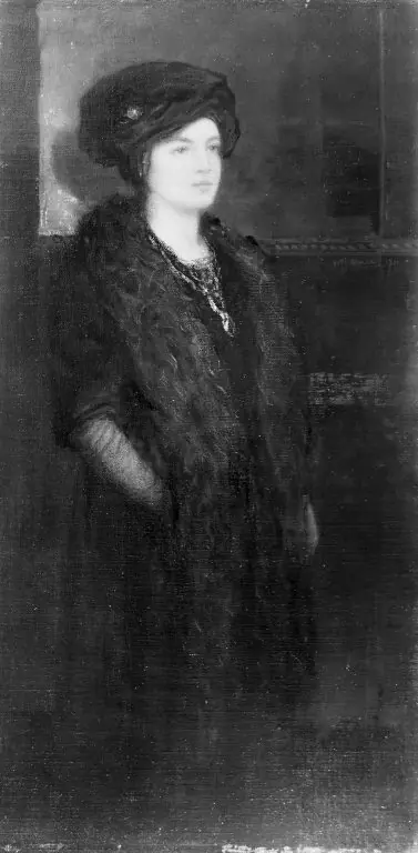 Portrait of a Woman in Black, by William Jacob Baer