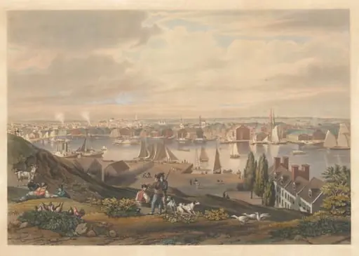 Baltimore from Federal Hill, by William James Bennett