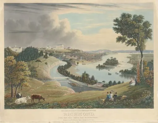 Richmond: From the Hill above the Waterworks, by William James Bennett