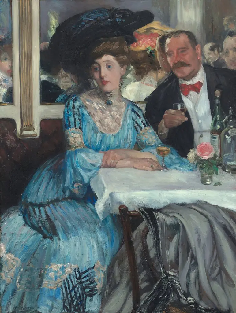 At Mouquin's, by William James Glackens