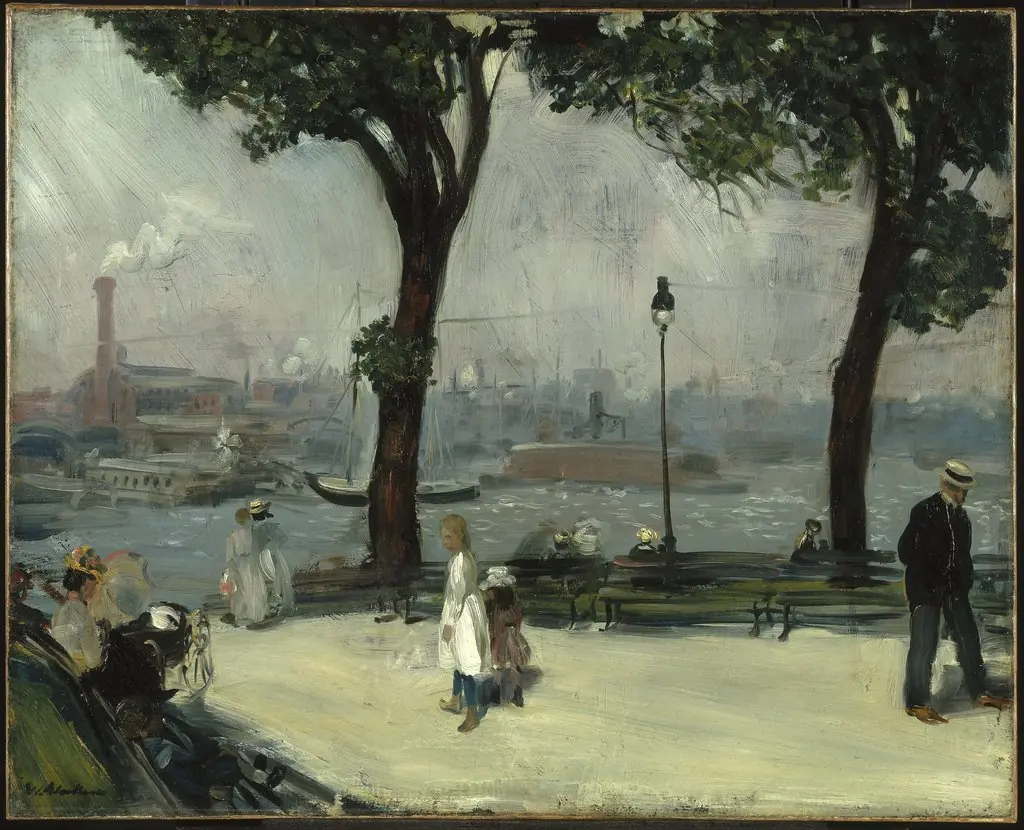 East River Park, by William James Glackens