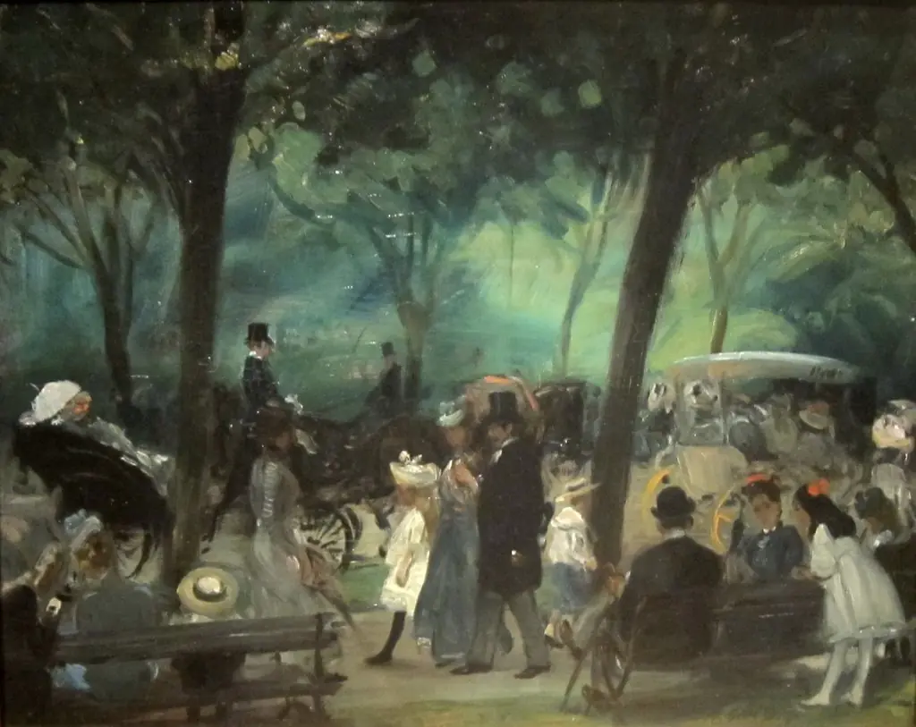 The Drive, Central Park, by William James Glackens