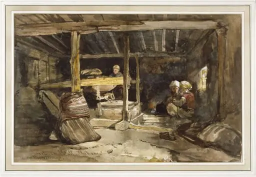 A Turkish Mill, Chikoey, or River Village, by William James Müller