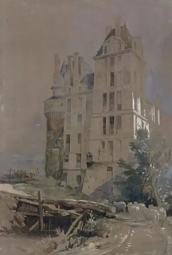 Chateau Brissac, Maine-et-Loire, by William James Müller