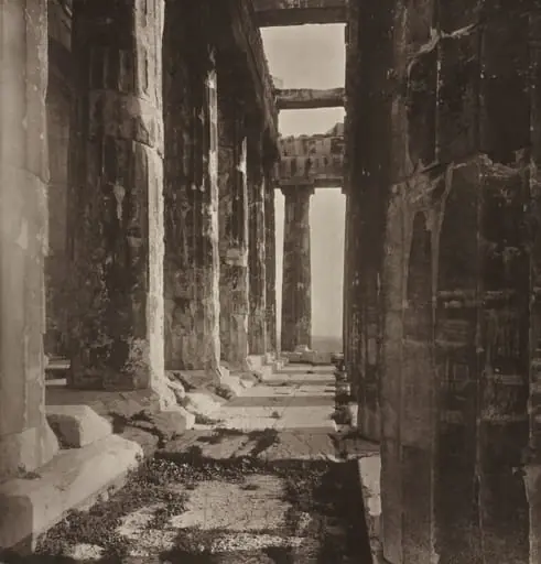 Western Portico of the Parthenon, by William James Stillman