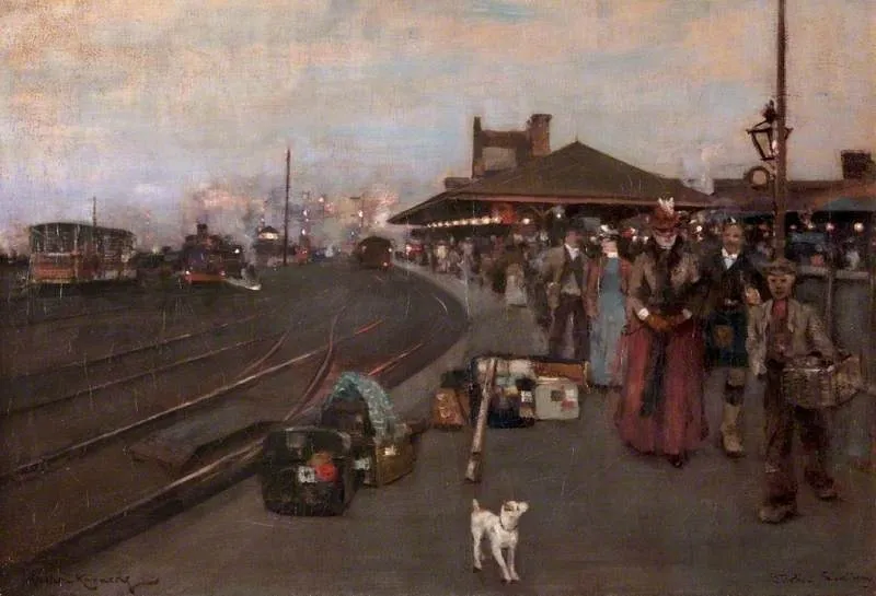 Stirling Station, by William Kennedy, oil, 1894