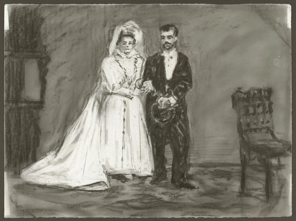 Untitled, by William Kentridge, charcoal, 2002