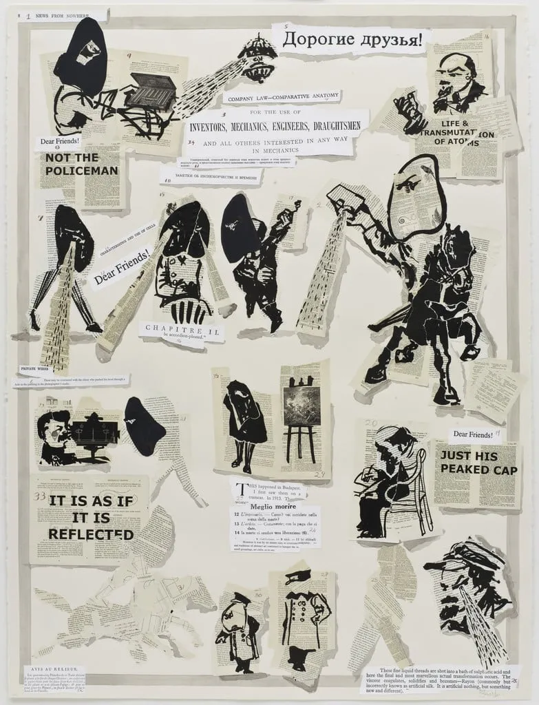 Untitled, by William Kentridge, watercolor, 2007