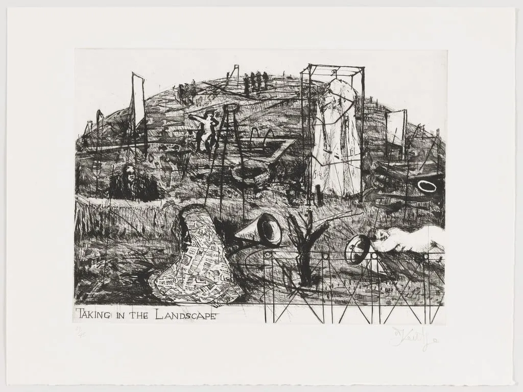 Untitled, by William Kentridge, ink, 1991