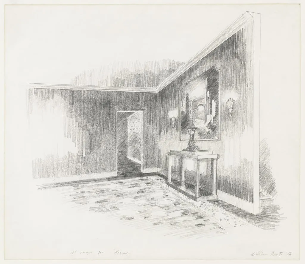Untitled, by William Leavitt, graphite, 1972